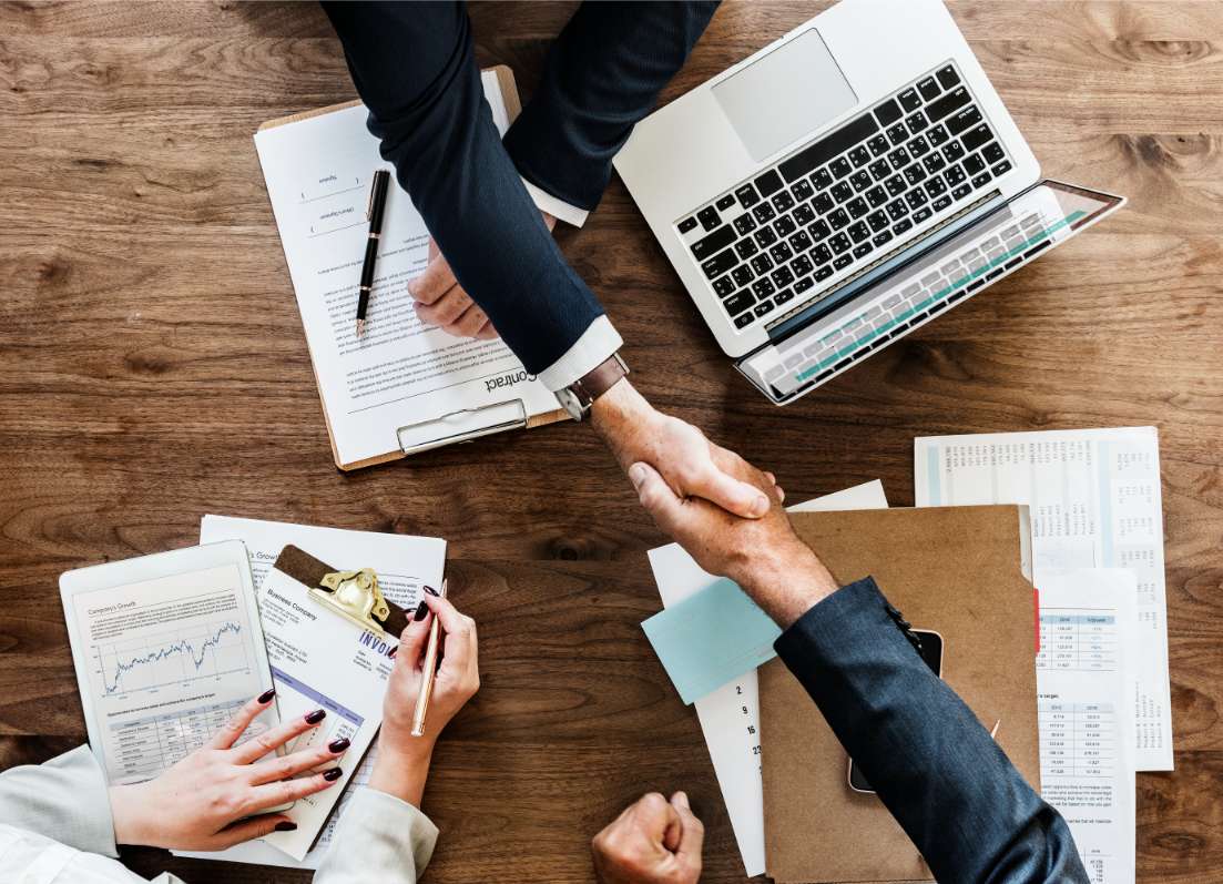 business people shaking hands together 3